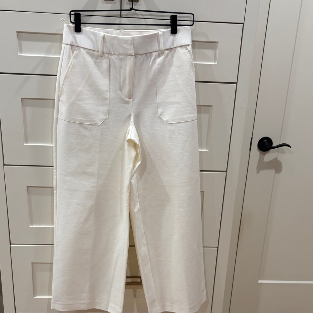 Amanda & Chelsea White High-Rise Trousers